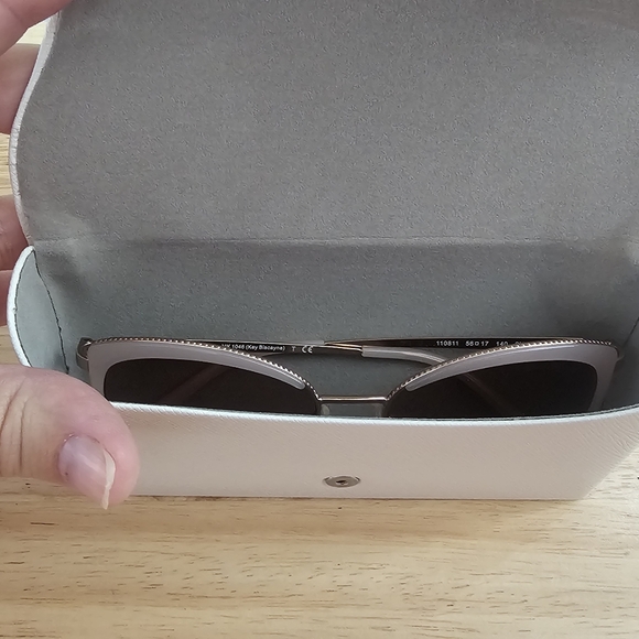 Michael Kors Women's Key Biscayne Rose Gold And Pink Cat Eye Sunglasses & Case - Picture 8 of 12